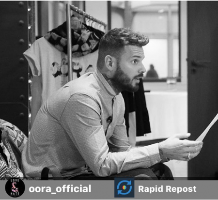 Matt à la présentation de sa collection Oôra